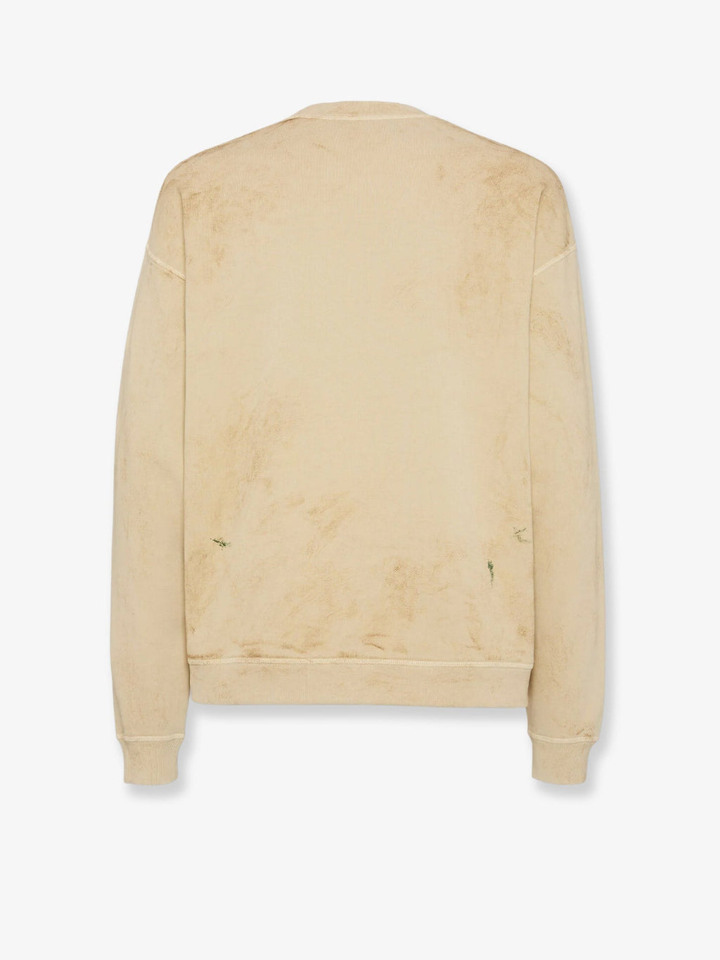 Cotton sweatshirt with distressed effect