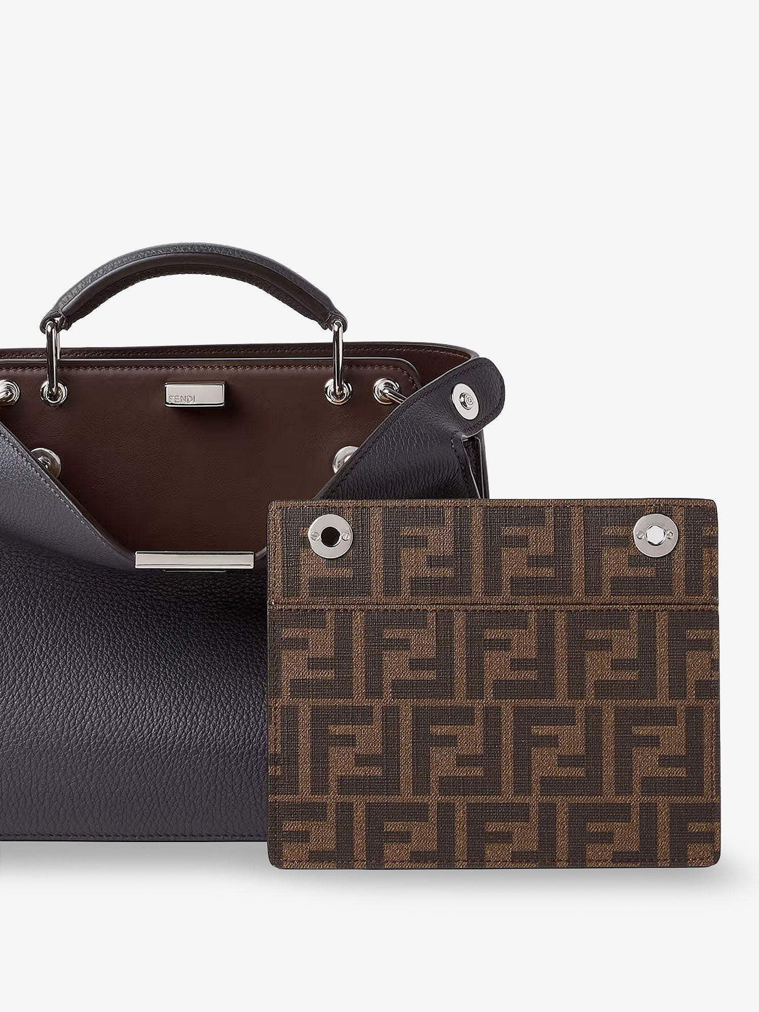 Peekaboo ISeeU Small leather crossbody bag