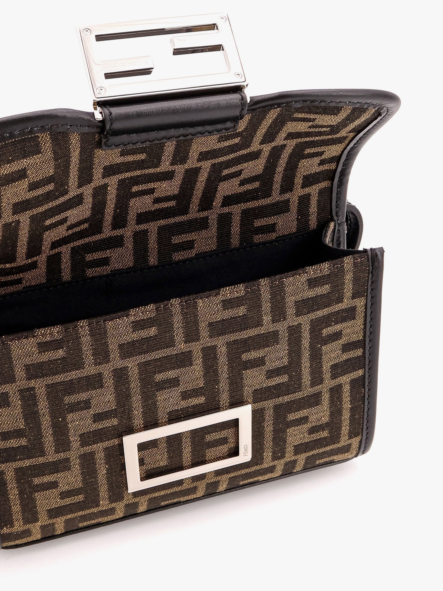 Baguette double jacquard shoulder bag