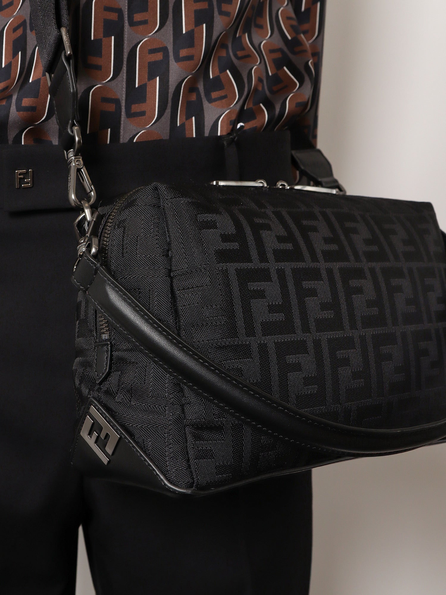 Fendi Lui Medium FF nylon crossbody bag