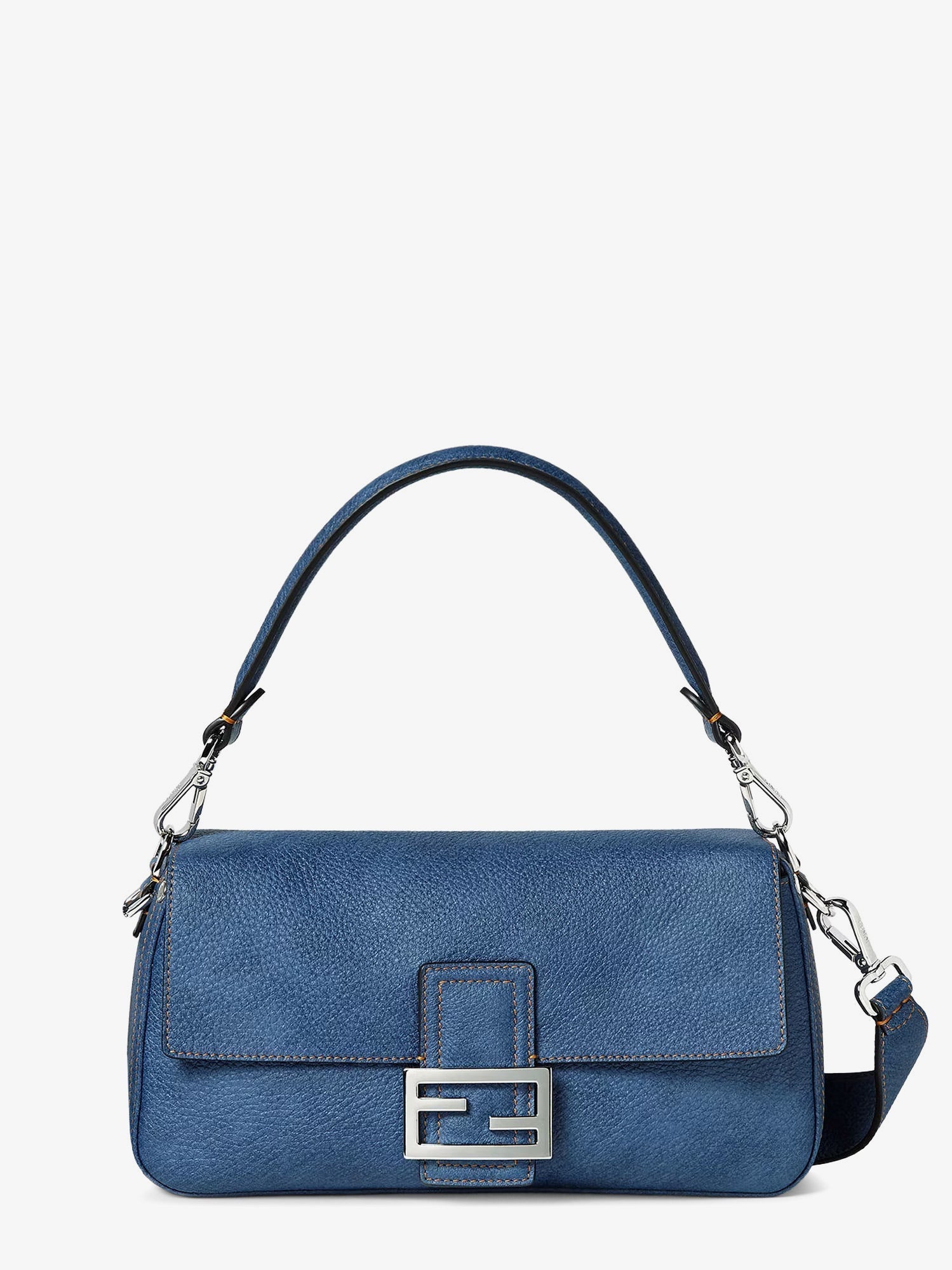 Baguette leather shoulder bag