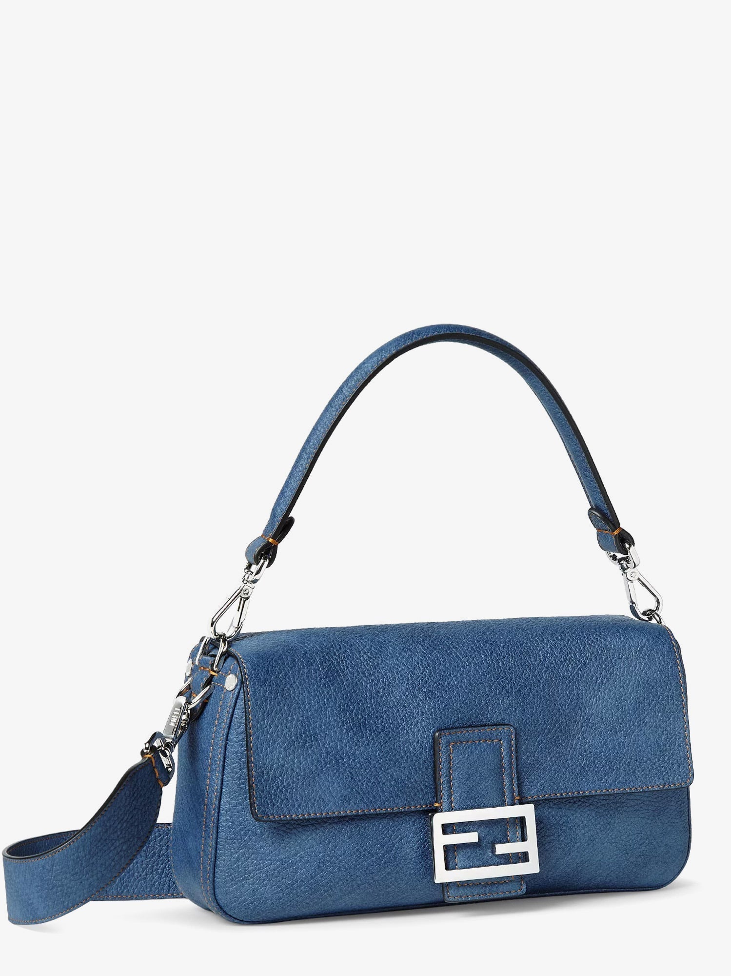 Baguette leather shoulder bag