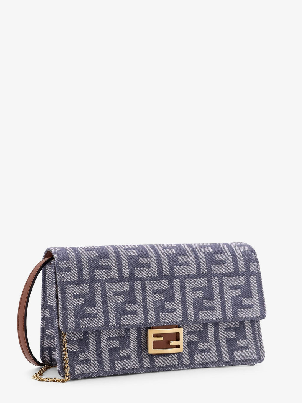 Wallet on chain Baguette shoulder bag