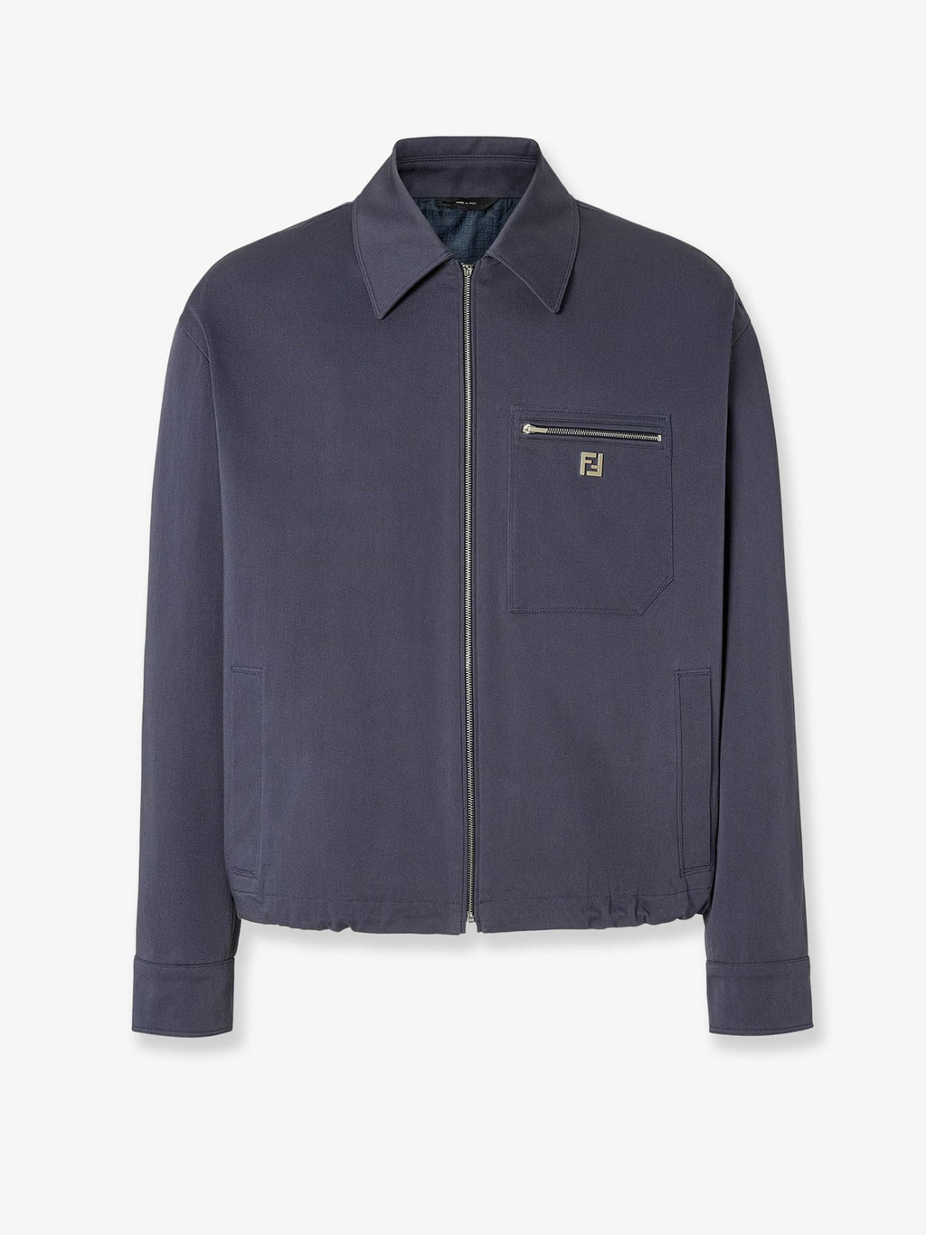 Cotton jacket with FF detail