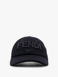Wool blend baseball hat with logo embroidery