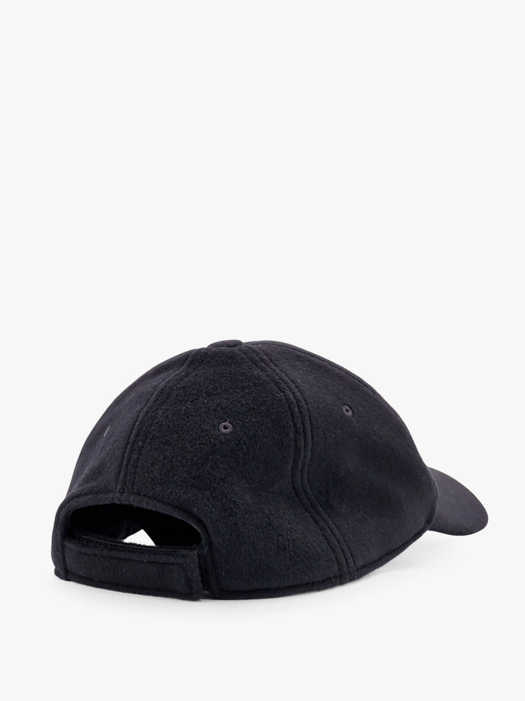 Wool blend baseball hat with logo embroidery