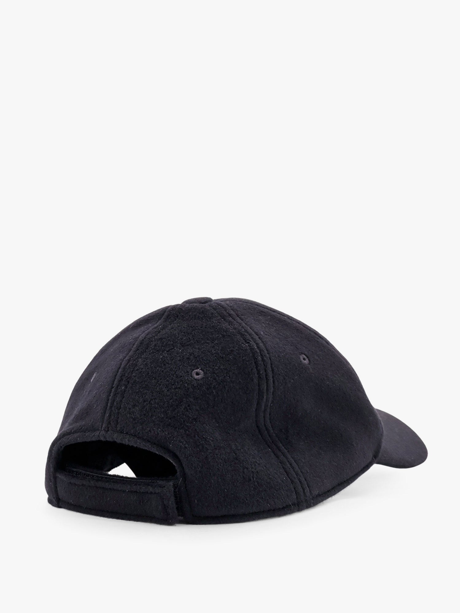 Wool blend baseball hat with logo embroidery