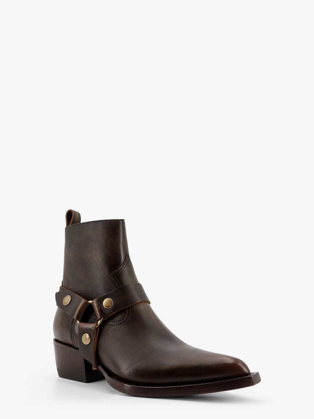 Debbie Distressed leather boots
