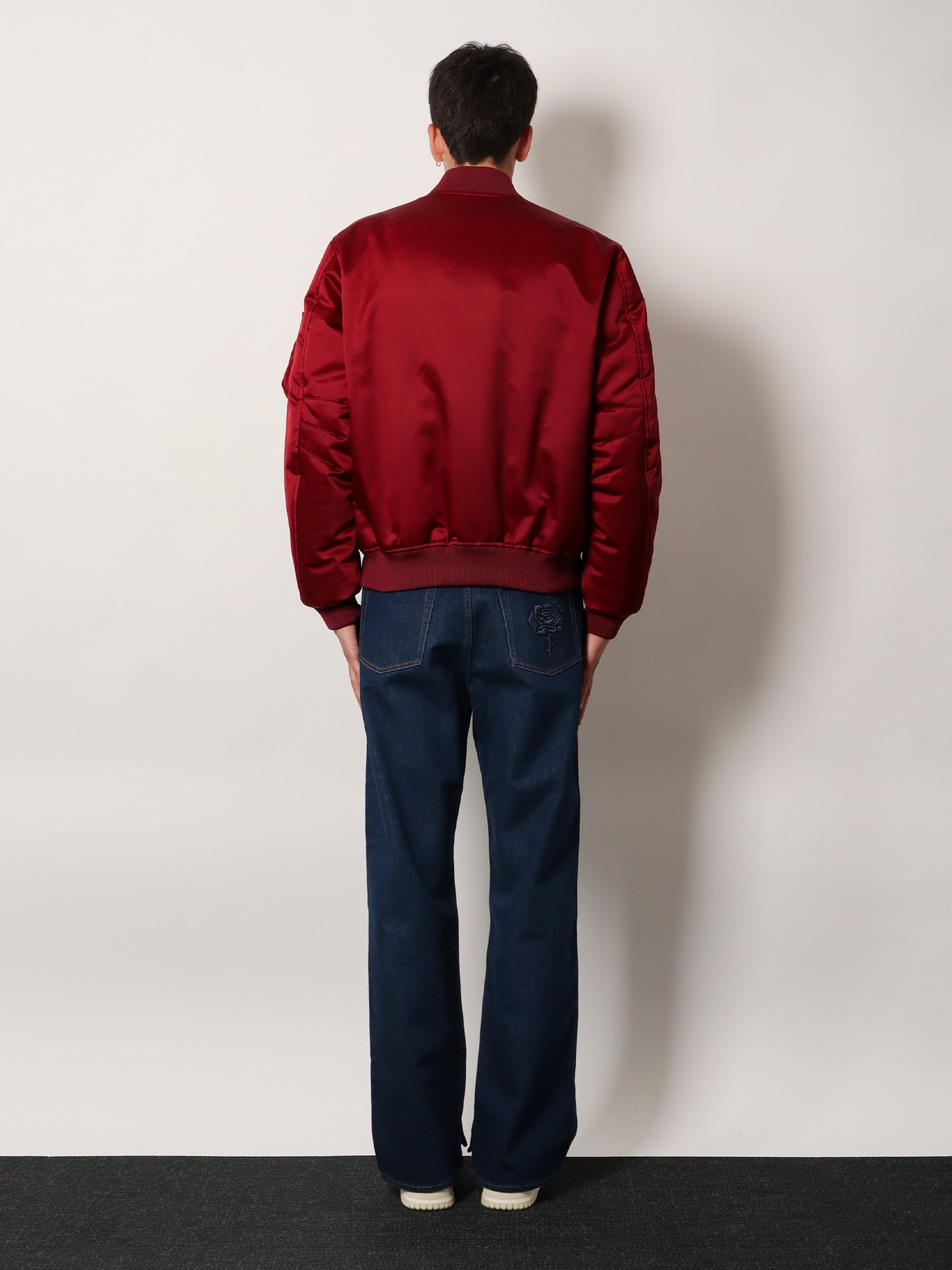 Nylon bomber jacket