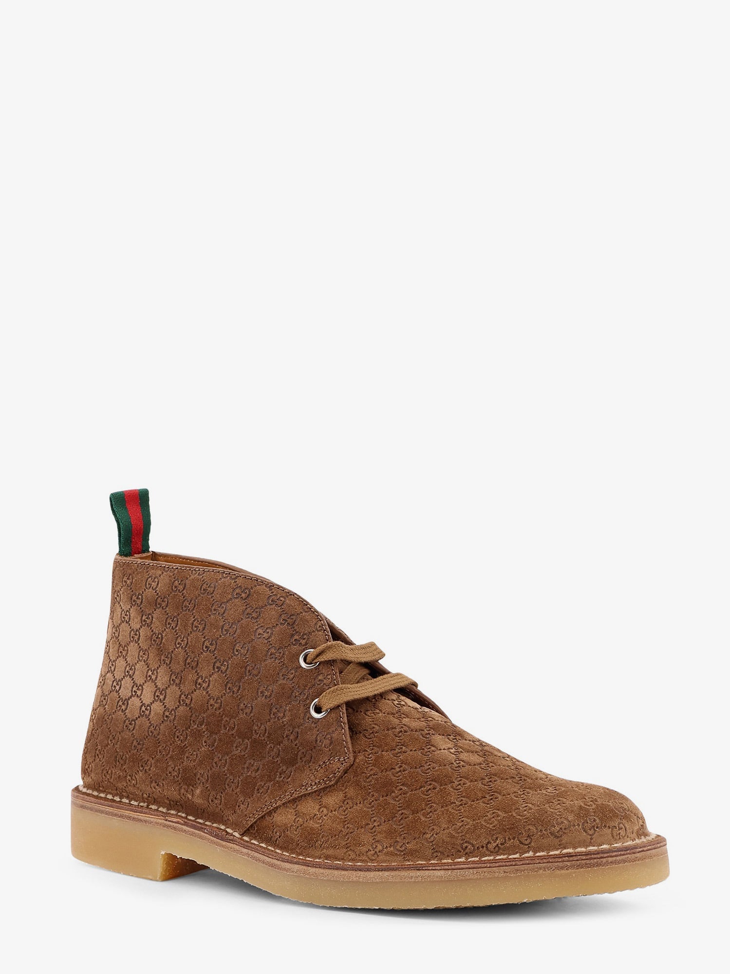 GG suede lace-up boots