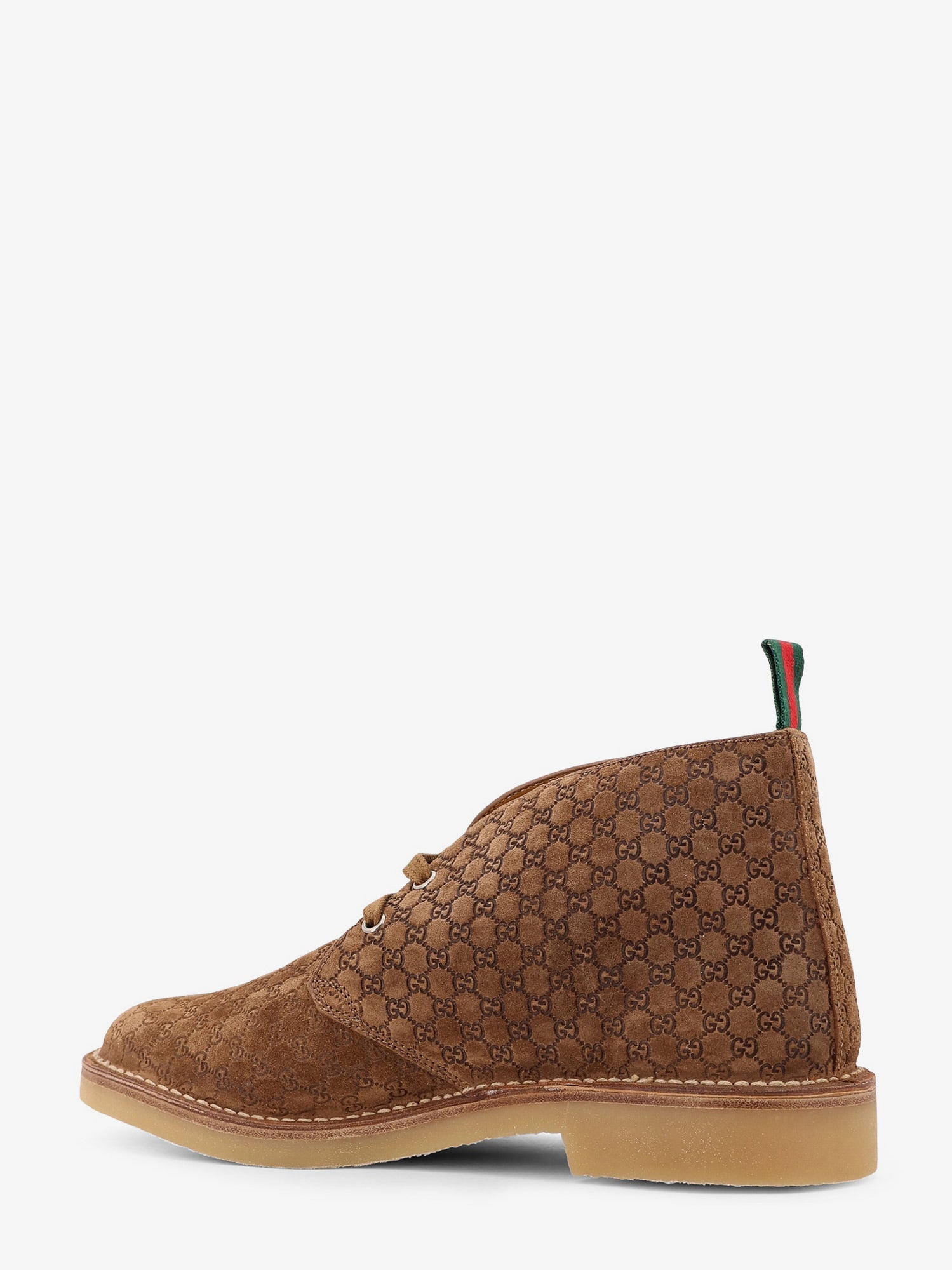 GG suede lace-up boots