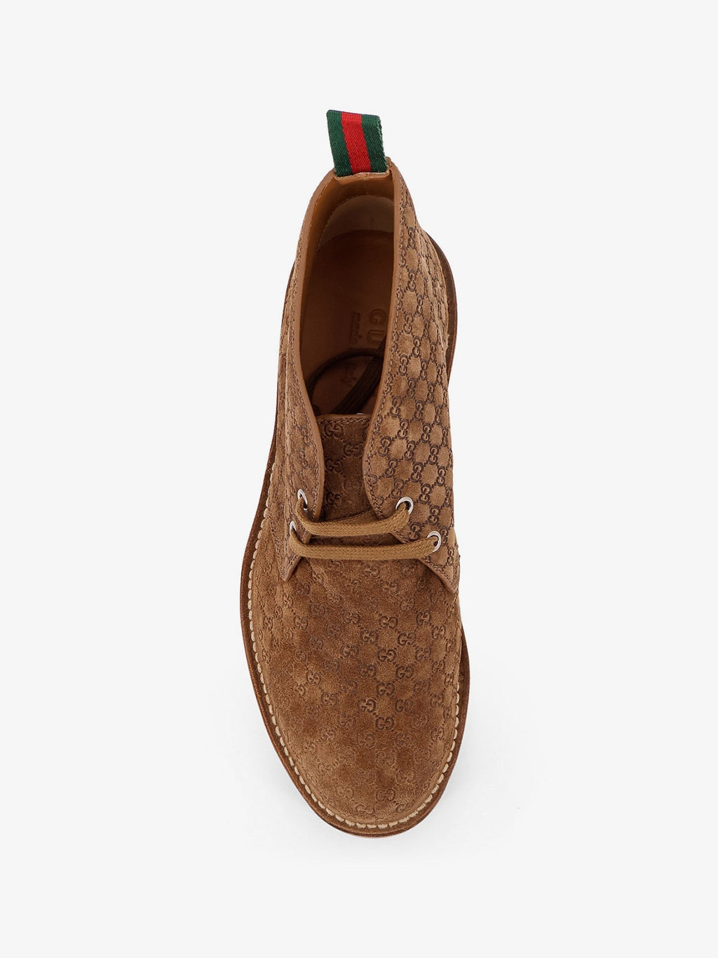 GG suede lace-up boots