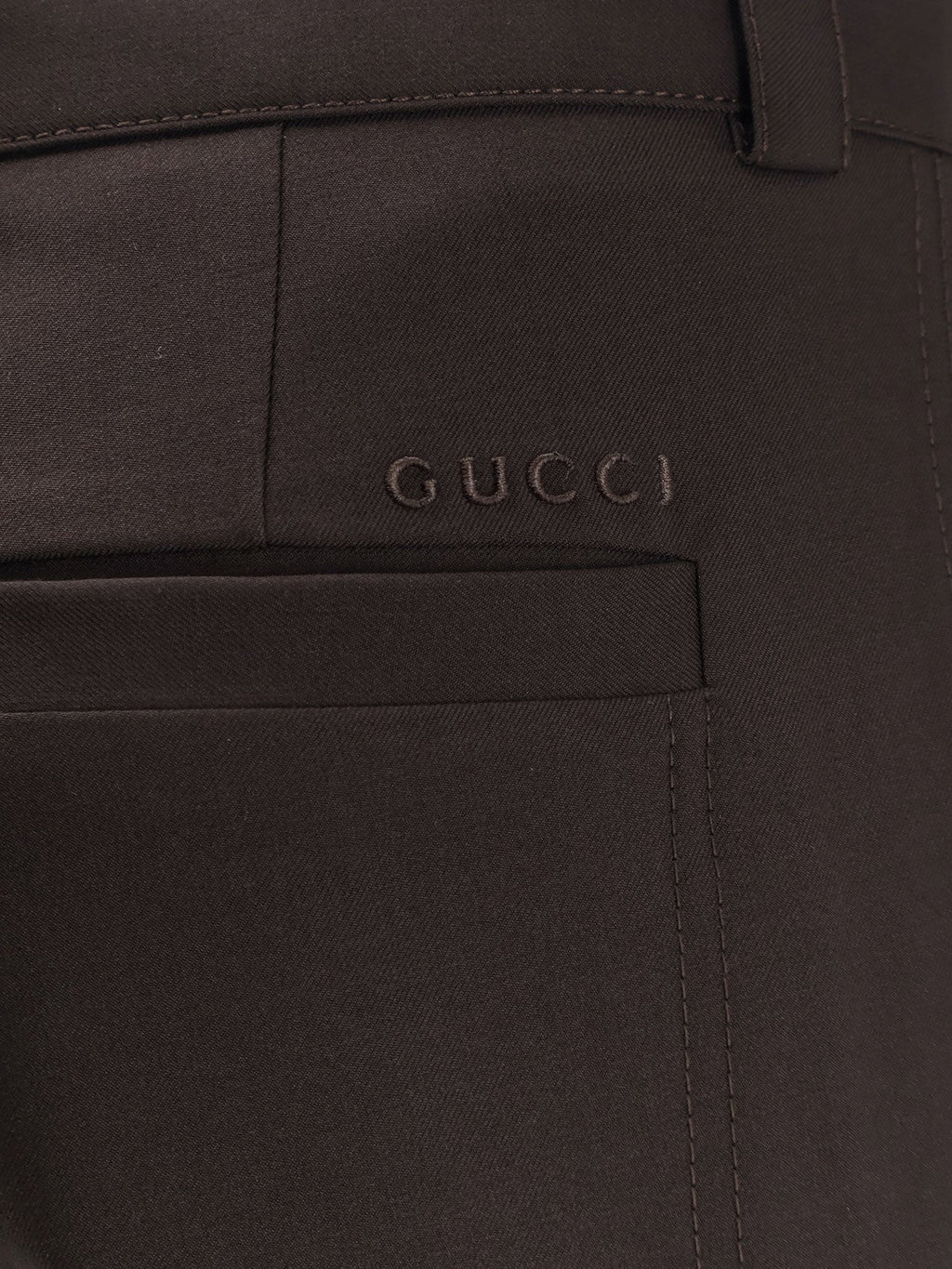 Gabardine wool trousers