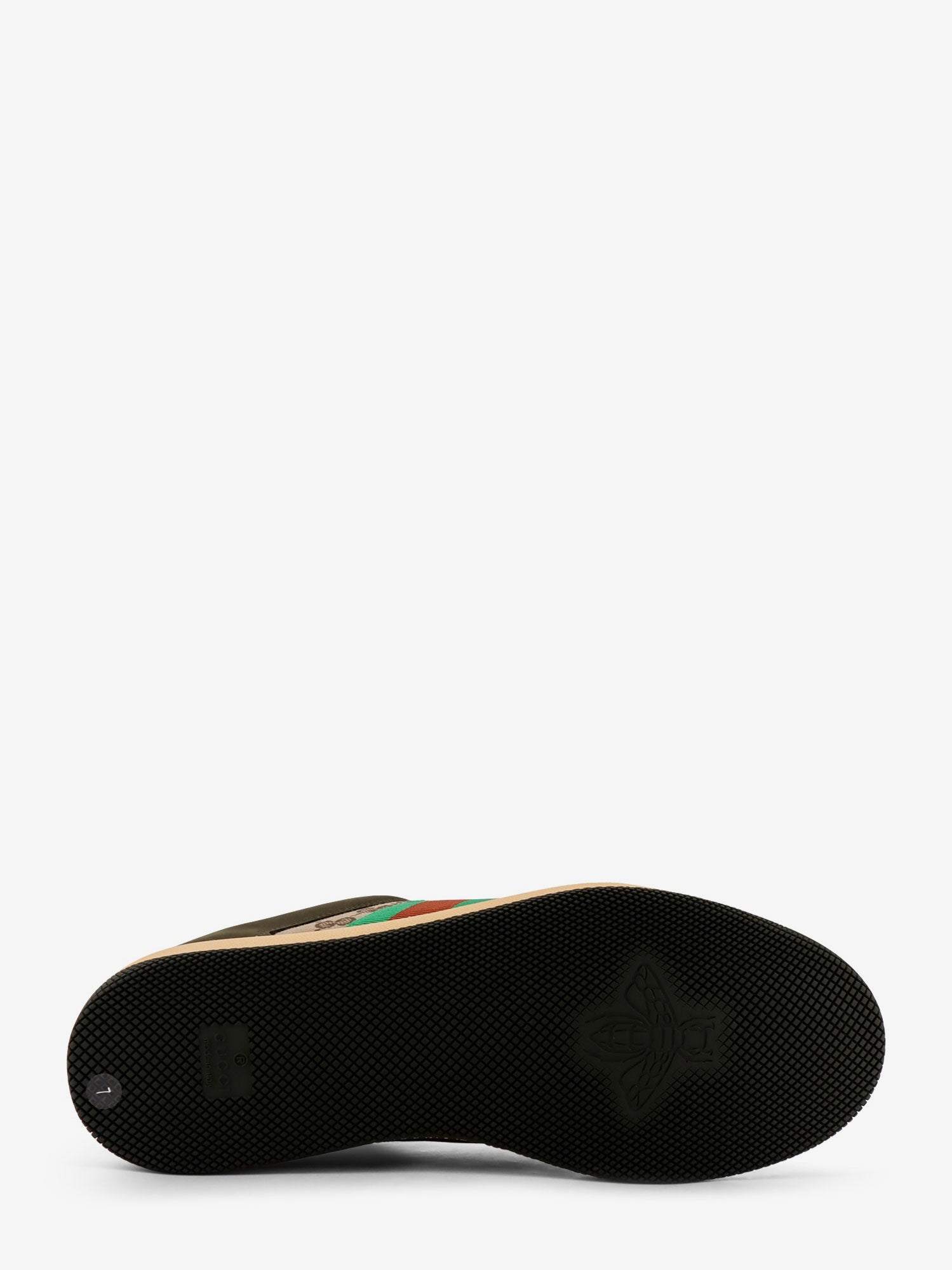 Screener low-top leather and GG Supreme fabric sneakers
