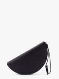 Leather pochette with iconic four stitched detail