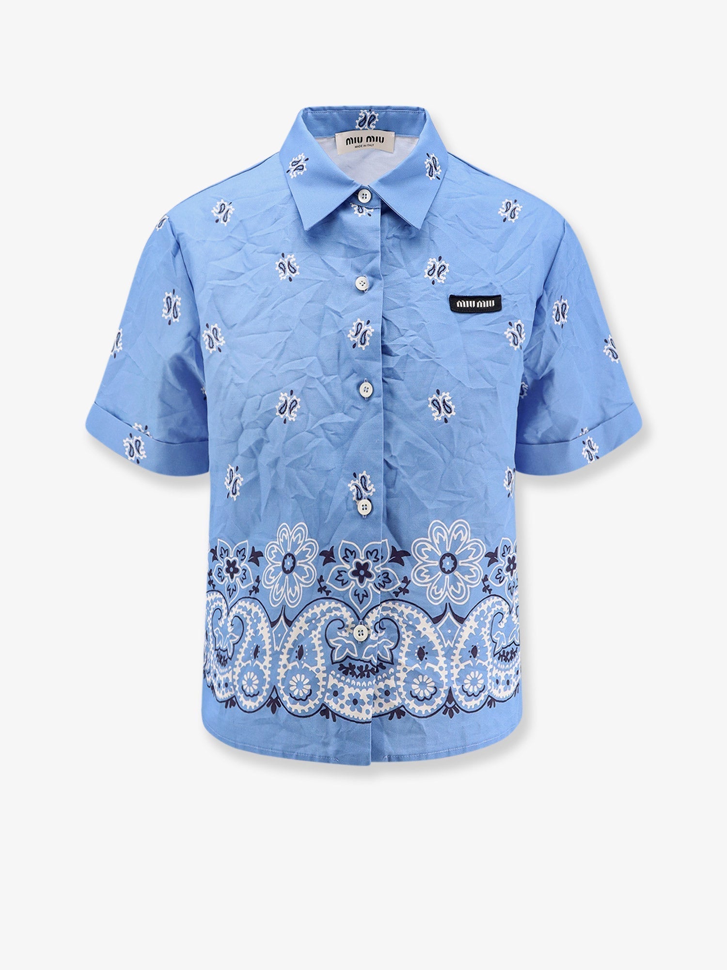 Bandana cotton and linen shirt
