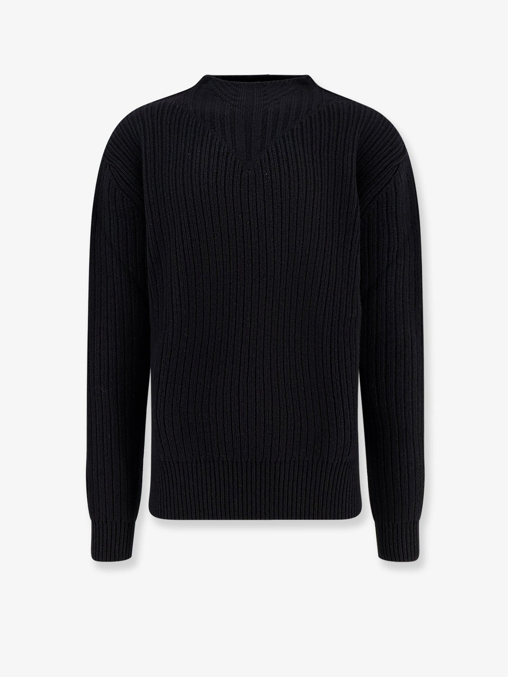 Fisherman Round Neck virgin wool sweater