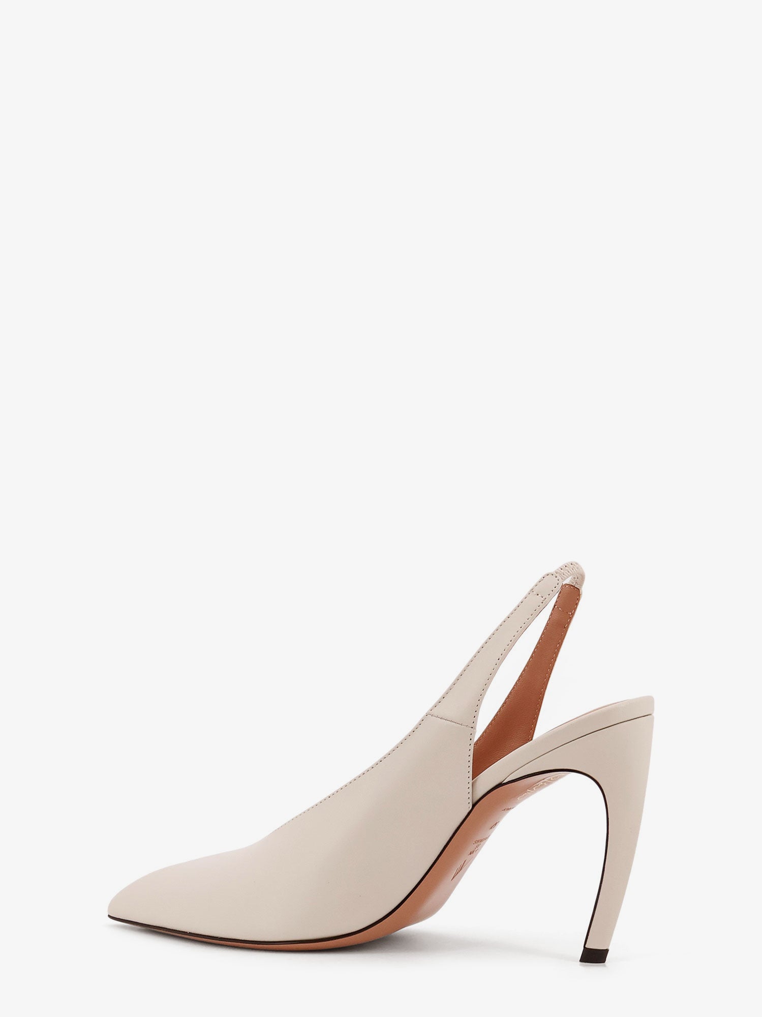 Viper leather slingback pumps