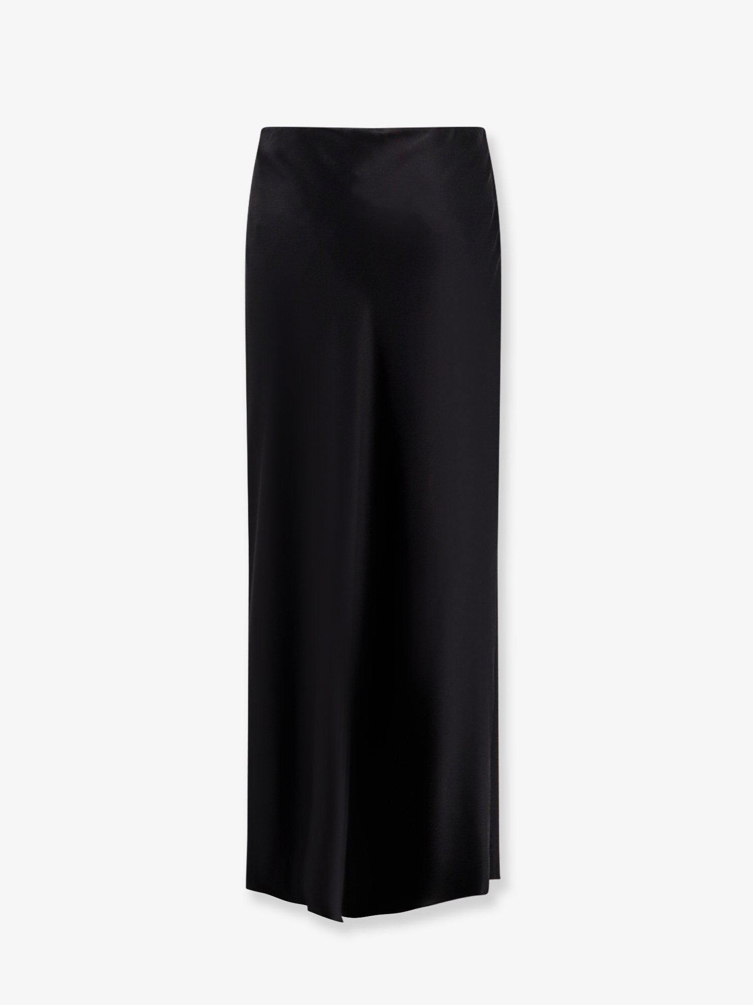 Silk midi skirt