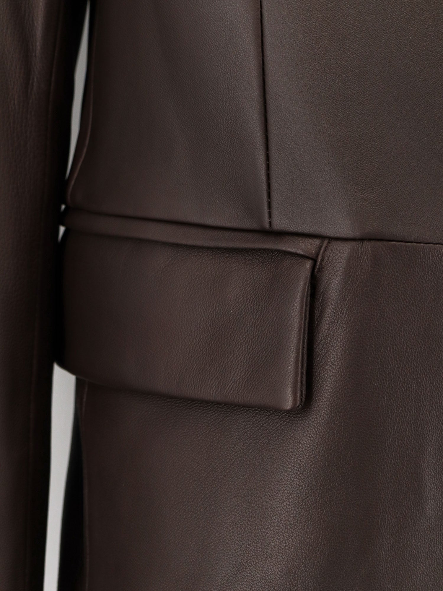 Unisex leather coat