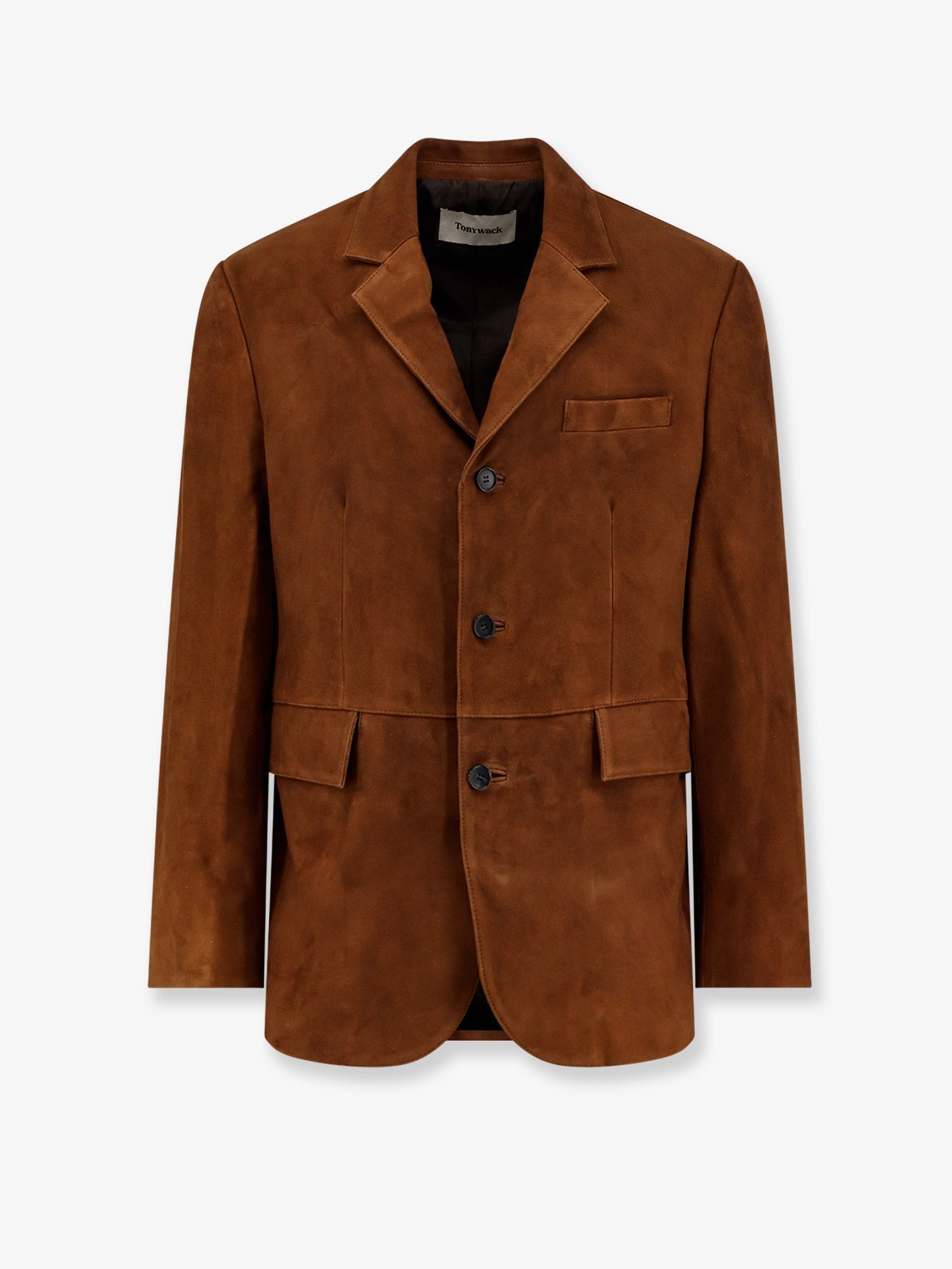 Tailored suede jacket