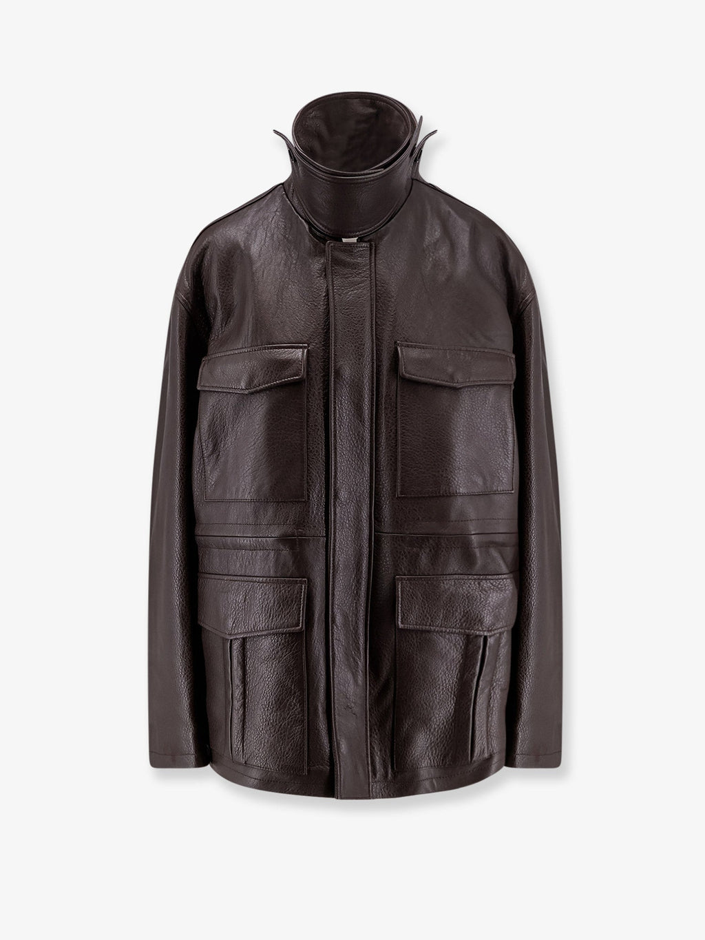 Long leather jacket
