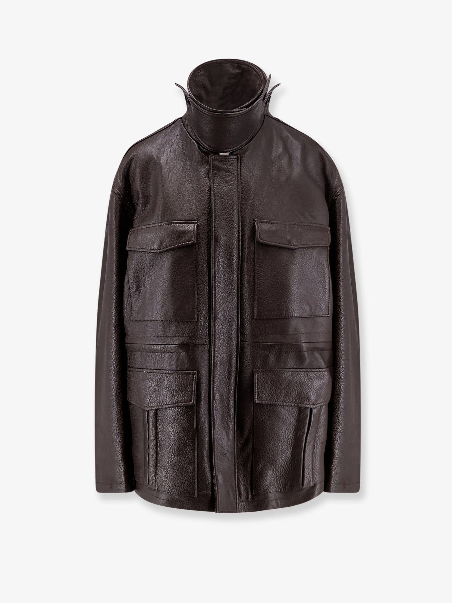 Long leather jacket