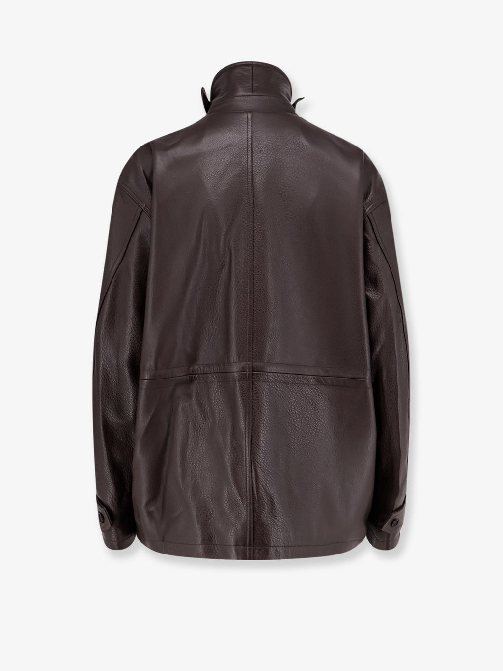 Long leather jacket