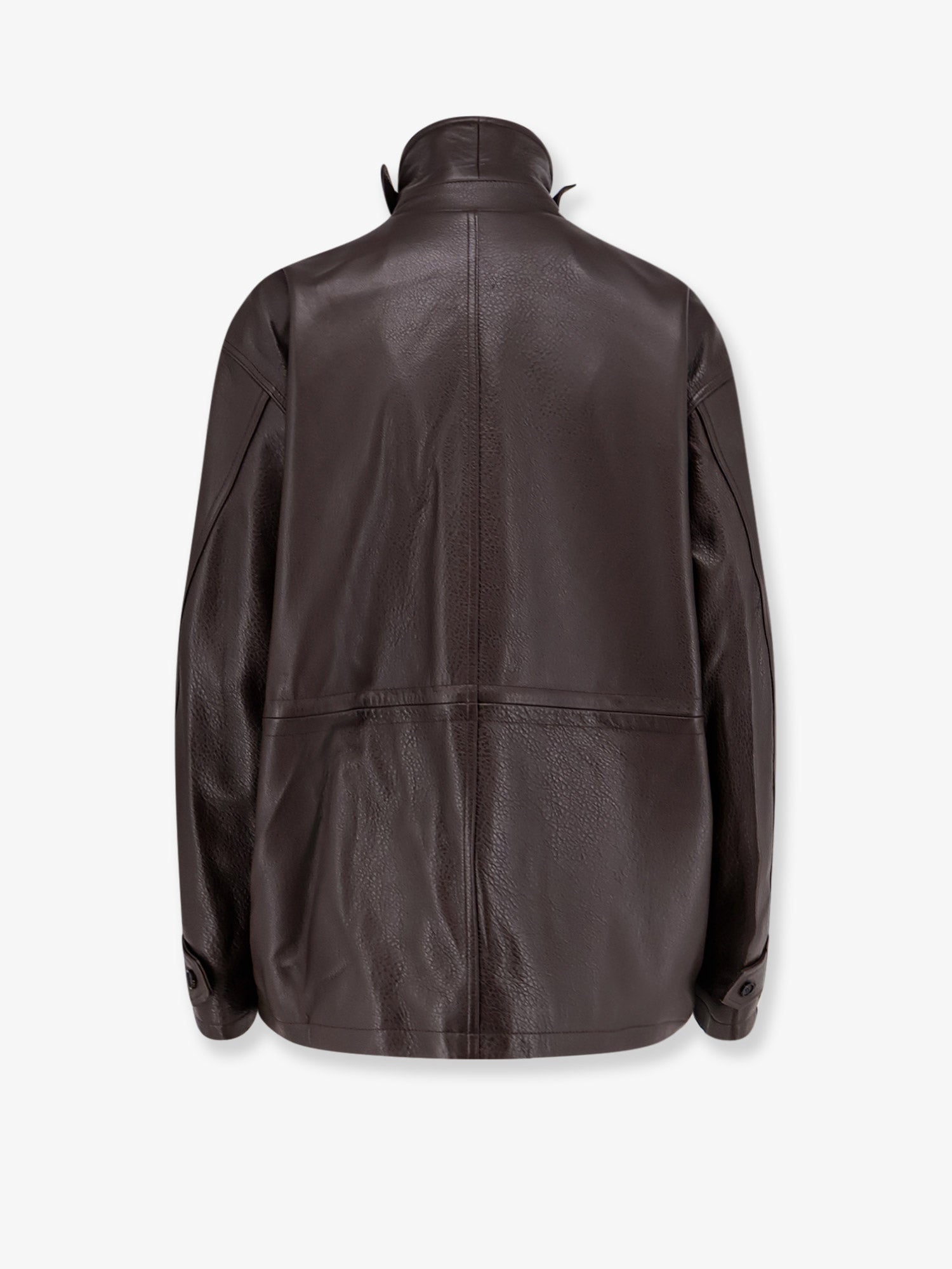 Long leather jacket