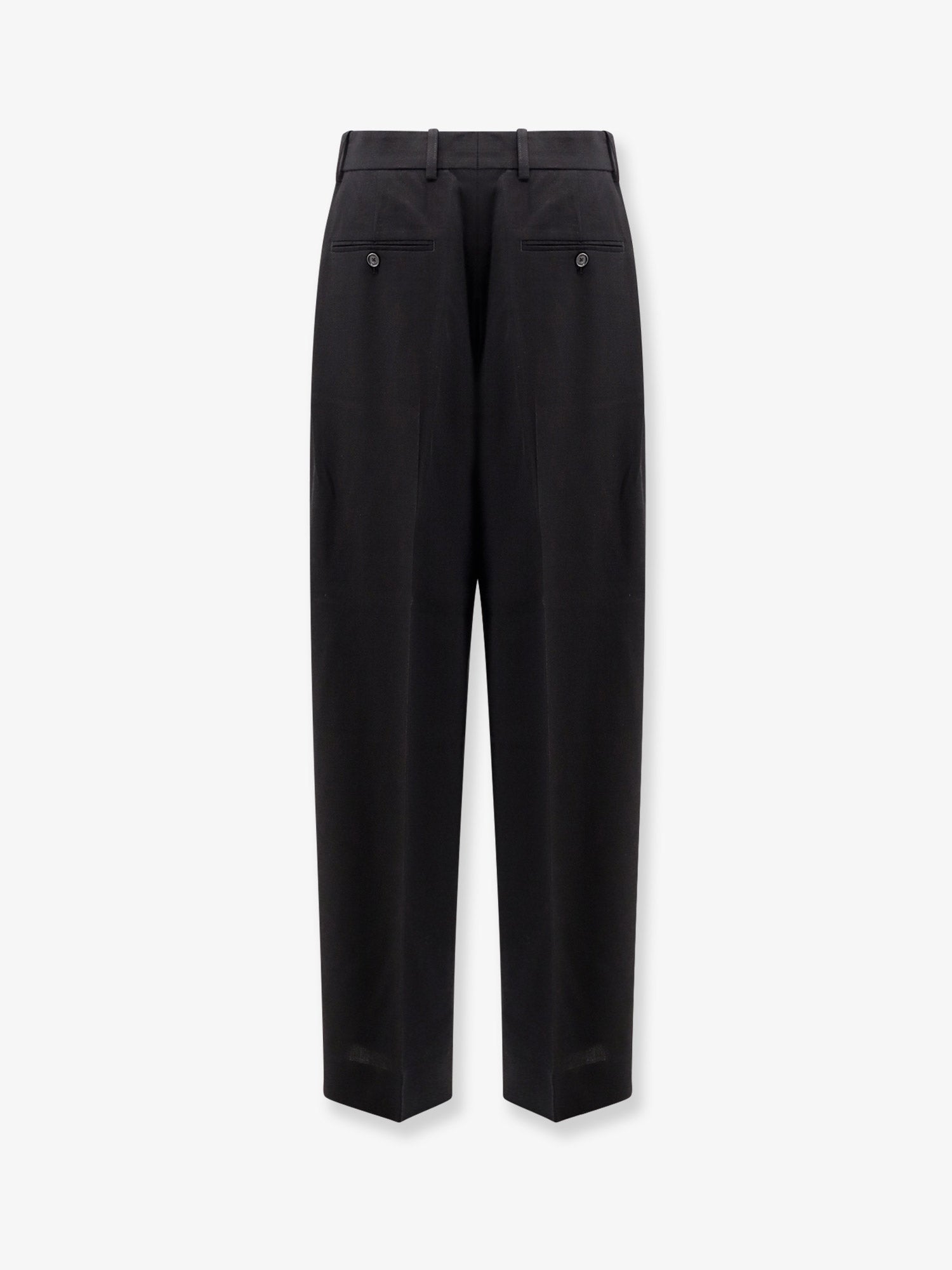 Viscose and wool trousers