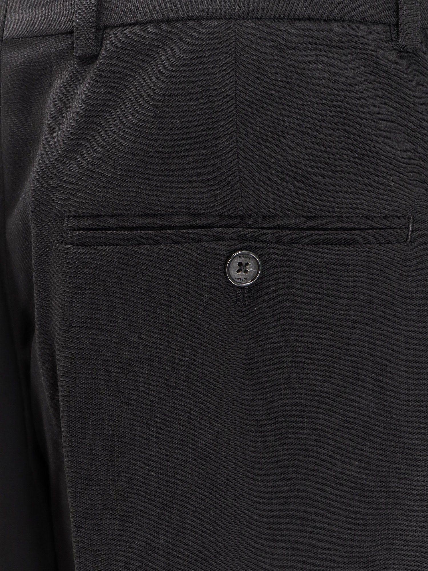 Viscose and wool trousers