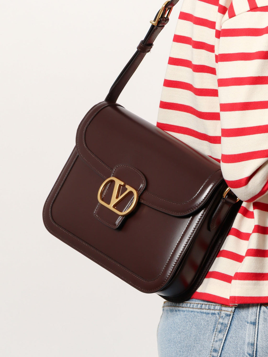 Valentino garavani 9TO5 leather shoulder bag
