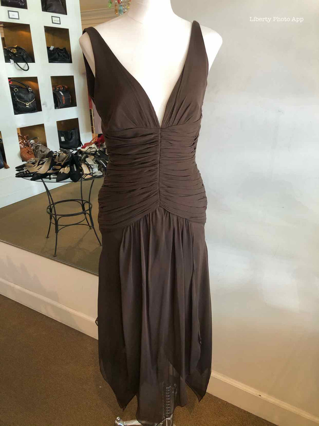 MONIQUE LHUILLIER Ruched Dress | 4