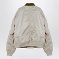 Ivory nylon twill jacket