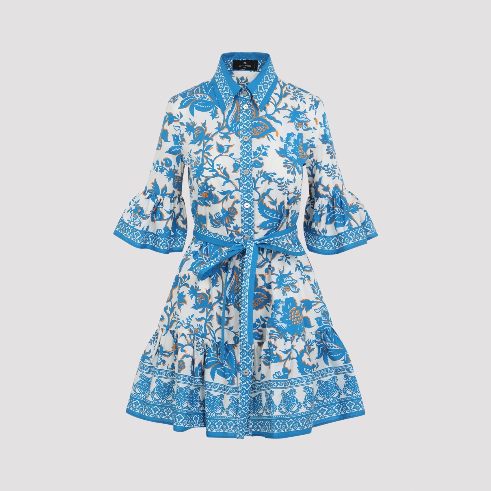 Mini Shirt Dress With Belt
