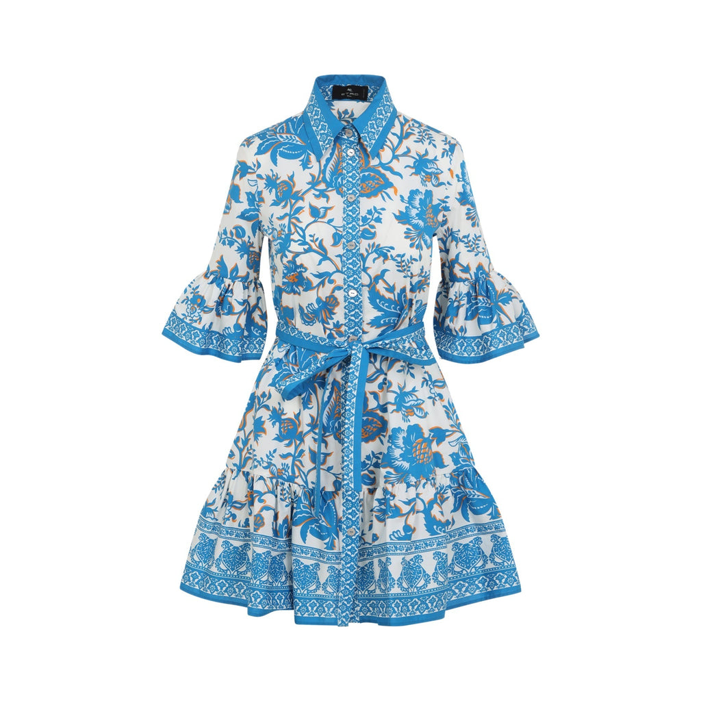 Mini Shirt Dress With Belt