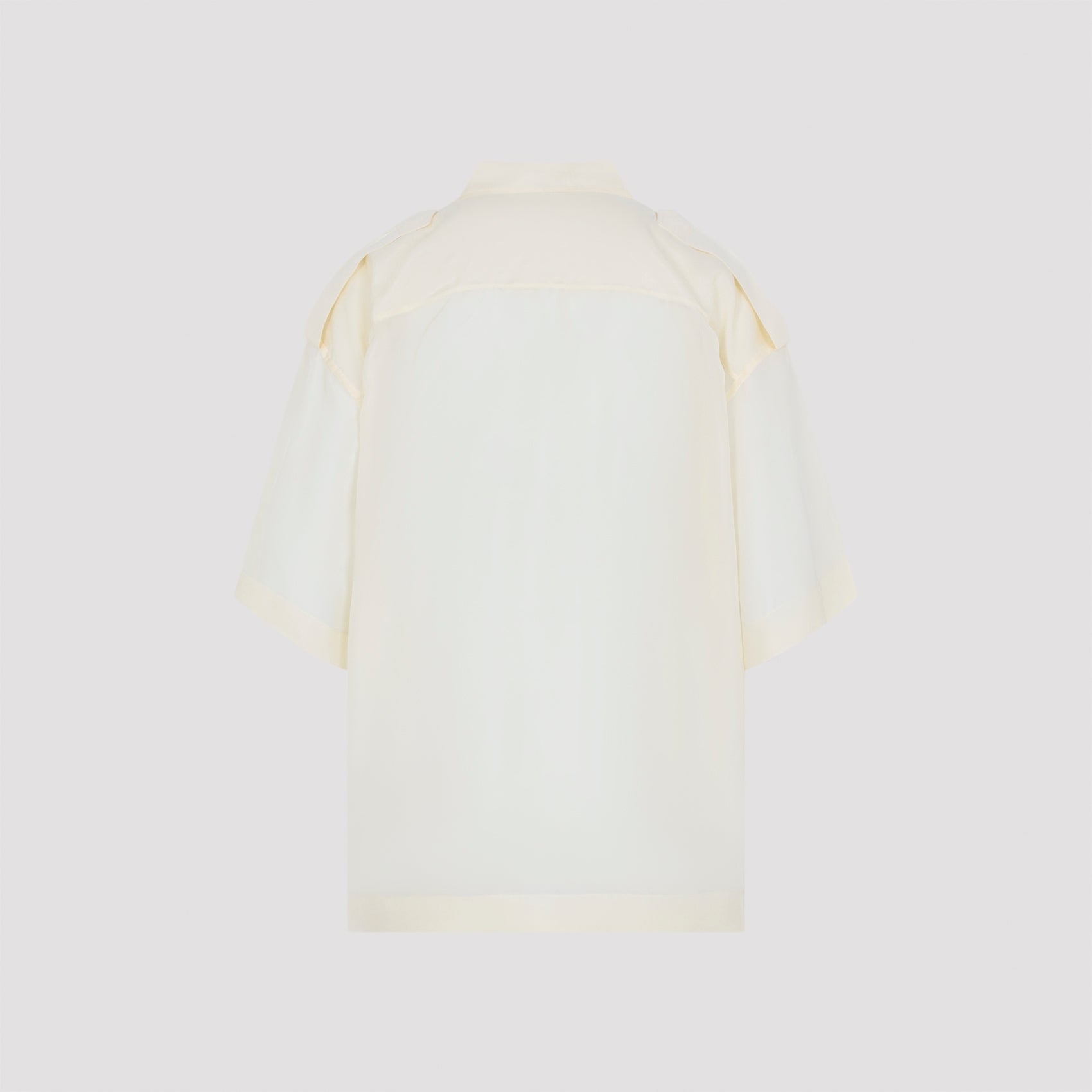 Ivory Lite Utility Silk Shirt