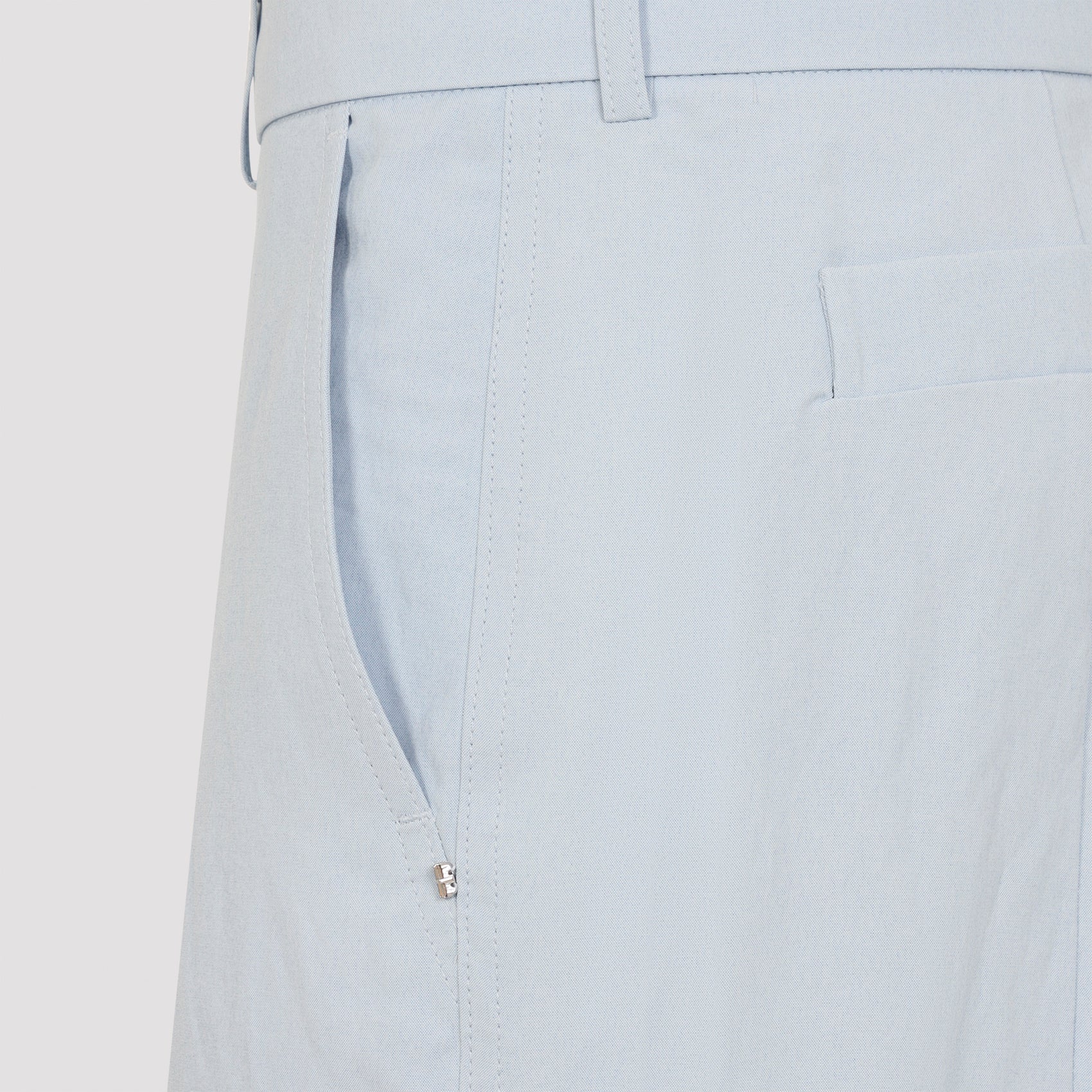 Light Blue Fragola Viscose Pants