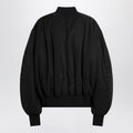 Black zip bomber jacket