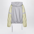 Grey/light yellow bomber sweatshirt