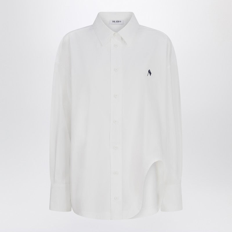 Oversized white cotton shirt