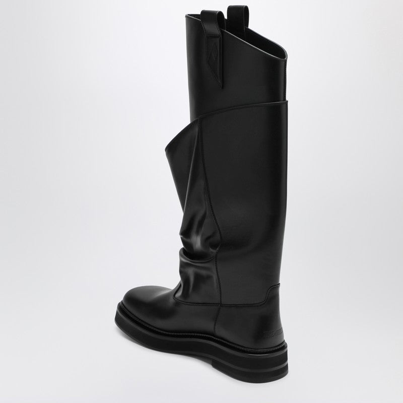 Black leather La Passeggiata boots