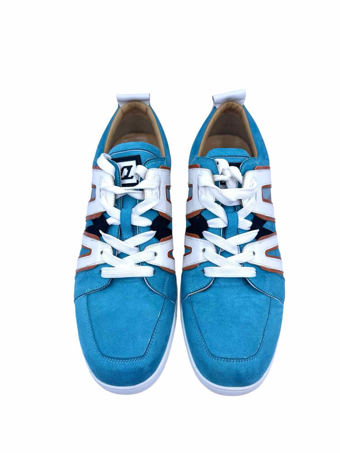CHRISTIAN LOUBOUTIN Size 10 Blue Men's Sneakers