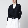 Navy wool cardigan