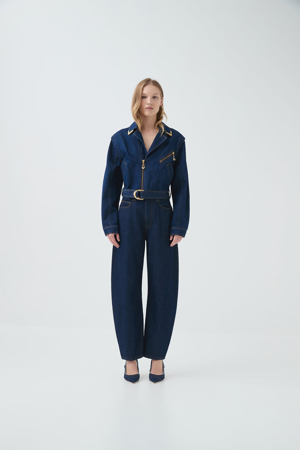 Aje Amara Hardware Denim Jacket