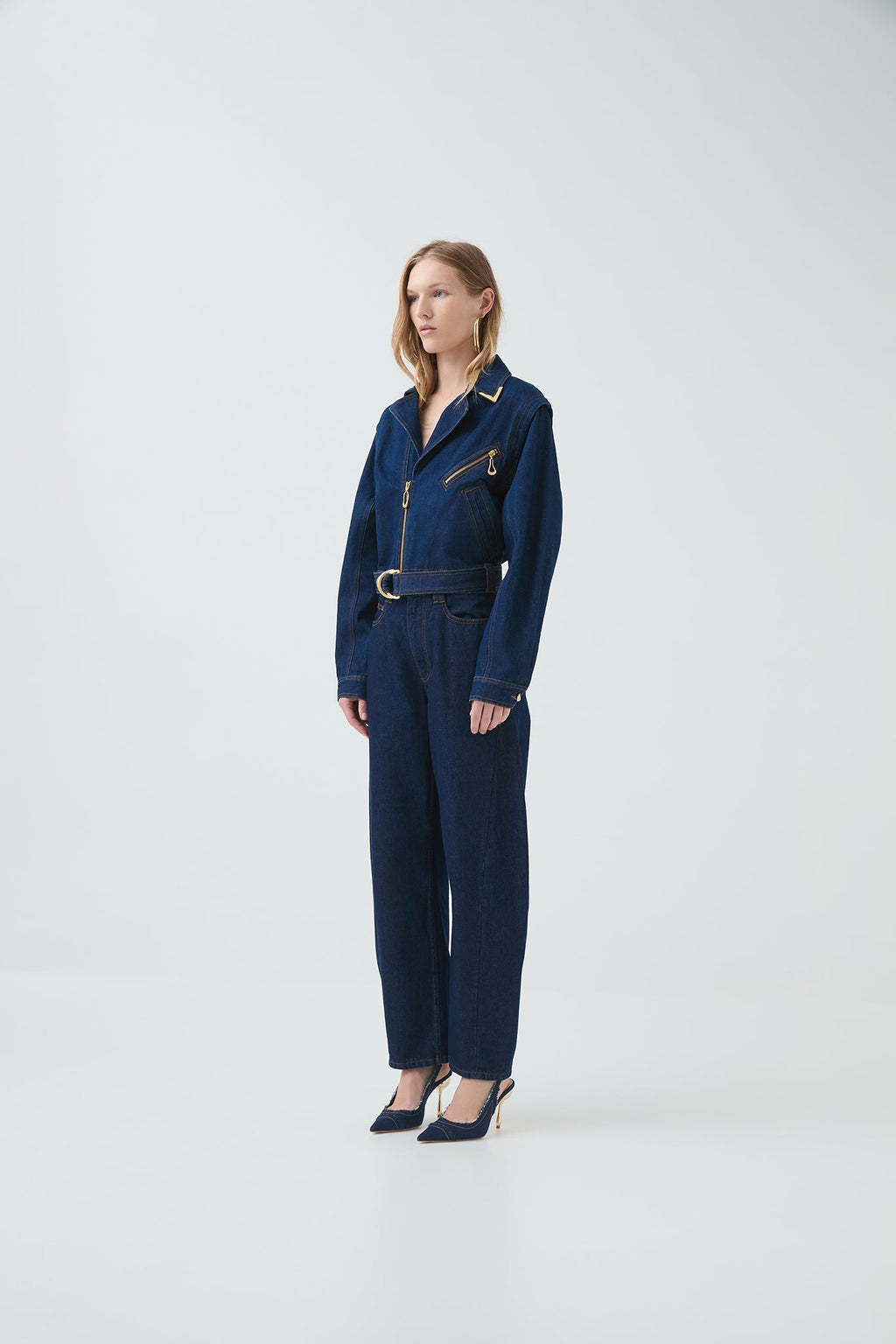 Aje Amara Hardware Denim Jacket