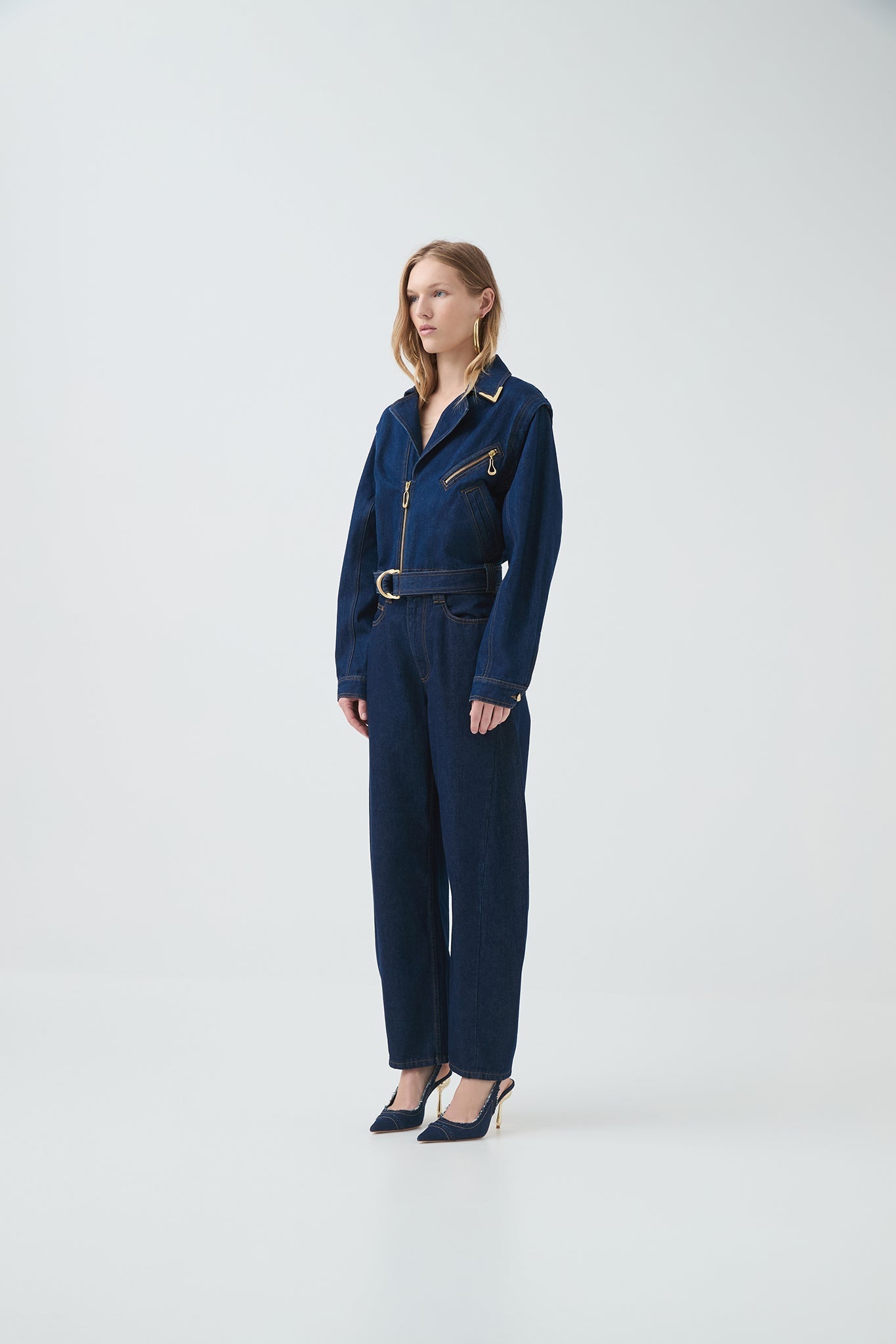 Aje Amara Hardware Denim Jacket