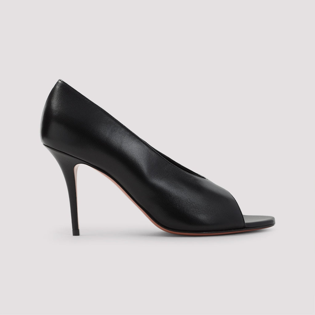 Julianne 90 Peep Toe Nappa Pumps
