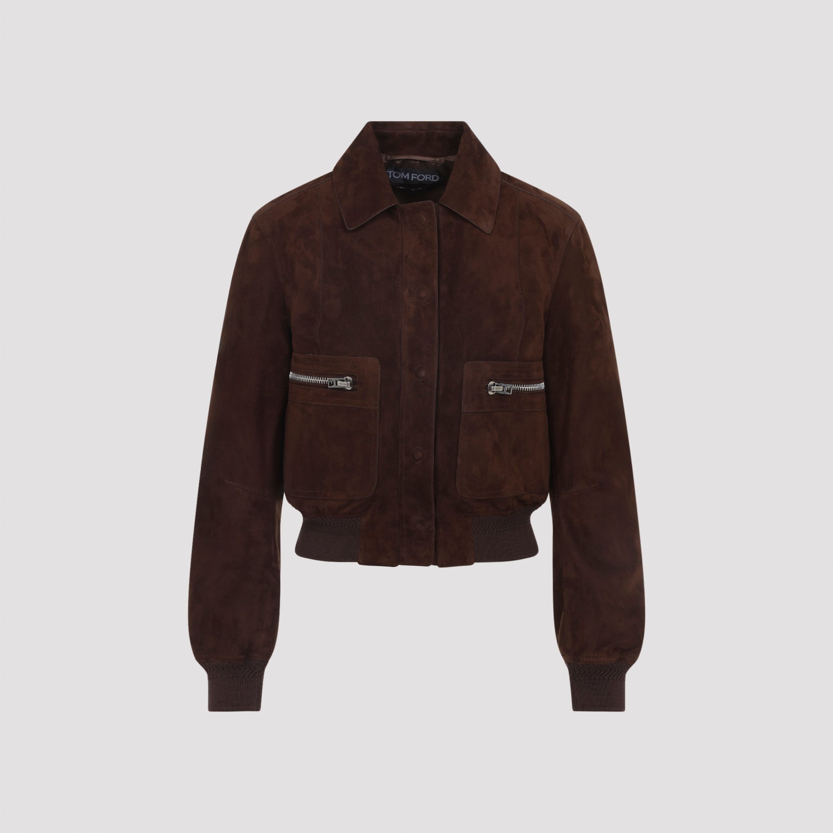 Lamb Suede Bomber Jacket