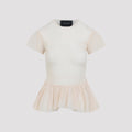 Sheer Ballet Peplum Top